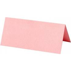 Lykønskningskort & Invitationskort Bordkort rosa str. 9x4 cm 220 g 20stk