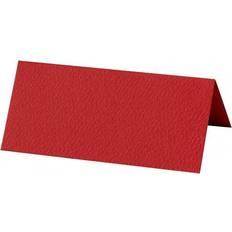 Lykønskningskort & Invitationskort Bordkort, rød 9x4cm