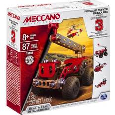 Meccano Legetøj Meccano lekset Fire Truck 3-i-1 stål junior röd 90-delar
