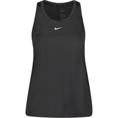 48 - Dame - Sort - XL Overdele Nike Dri-Fit One Slim Fit Tank Top Women - Black/White