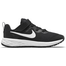 Nike Velcro Sportssko Nike Revolution 6 PSV - Black/Dark Smoke Grey/White
