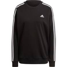 Adidas 18 Overdele adidas Women Essentials Studio Lounge 3-Stripes Sweatshirt - Black/White