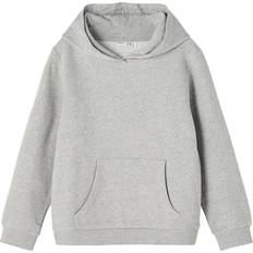 Polyester Sweatshirts Name It Organic Cotton Sweatshirt - Grey/Grey Melange (13192134)