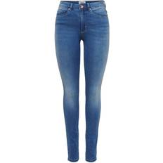 Dame Jeans på tilbud Only Royal Life Hw Skinny Fit Jeans - Blue/Light Medium Blue Denim