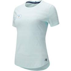 New Balance Træningstøj Overdele New Balance Q Speed Jacquard Short Sleeve T-shirt Women - Pale Blue Chill