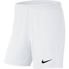 Nike Dame - Fitness - Træningstøj - XXL Shorts Nike Park III Knit Shorts Women - White/Black