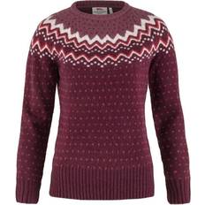 Fjällräven Dame - Rød - XS Overdele Fjällräven Övik Knit Sweater W - Dark Garnet
