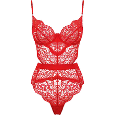 Blonder - Dame Bodystockings Ann Summers Hold Me Tight Bodysuit - Red