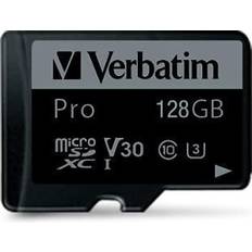 128 GB - USB Type-C - microSDHC Hukommelseskort & USB Stik Verbatim Pro microSDXC Class 10 UHS-I U3 128GB