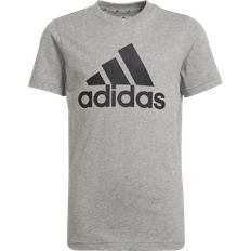 adidas Boy's Essentials T-shirt - Medium Grey Heather/Black (HE9281)