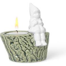 Kähler Porcelæn Dekorationer Kähler Christmas Tales Green/White Julepynt