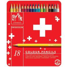 Caran d’Ache Farveblyanter Caran d’Ache Swisscolor Color Pencils in Metal Box (Pack of 18)