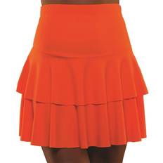 Damer - Orange Udklædningstøj Nederdel flæse NEON ORANGE x-small-Small