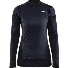 Dame - Polyester Toppe svedundertøj Craft Sportswear Active Extreme X Wind LS Baselayer Women - Black