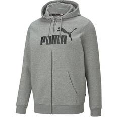 Puma Essentials Big Logo Full-Zip Hoodie - Medium Gray Heather