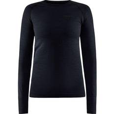 Dame - Polyester Toppe svedundertøj Craft Sportswear Core Dry Active Comfort LS Women - Black