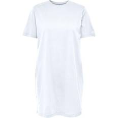 8 - Hvid - S Kjoler Only May June Short Sleeve Dress - Bright White