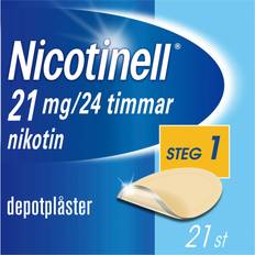 Nikotinplaster Håndkøbsmedicin Nicotinell 21mg Step1 21 stk Plaster