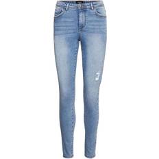 Vero Moda Tanya Skinny Mid Rise Jeans - Blue/Blue Light Denim