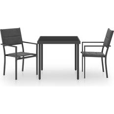 vidaXL 3073531 Havemøbelsæt, 1 borde inkl. 2 stole