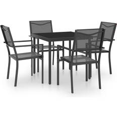 vidaXL 3073523 Havemøbelsæt, 1 borde inkl. 4 stole