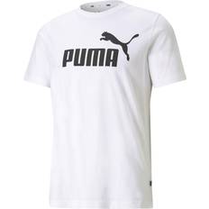 Puma M Overdele Puma Essentials Logo T-shirt - White