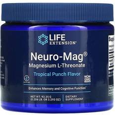 Magnesium l threonate Life Extension Neuro-Mag Magnesium L-Threonate Tropical Punch 93.35g