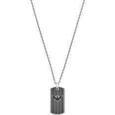 Herre Halskæder Emporio Armani Essential Dog Chain Necklace - Silver