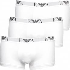 Emporio Armani Boxsershorts tights Underbukser Emporio Armani Eagle Logo Boxer Trunks 3-pack - White