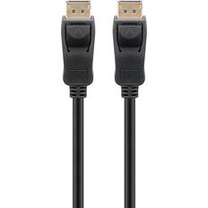 DisplayPort-kabler - Han - Han - Rund Goobay DisplayPort - DisplayPort 1.2 2m