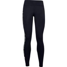 Bomuld - Dame - Fitness Bukser & Shorts Under Armour Women's Favorite Wordmark Leggings - Black/White