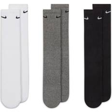 Bomuld - Dame - Fitness Tøj Nike Everyday Cushioned Training Crew Socks 3-pack Unisex - Multi-Colour