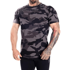 Better Bodies Elastan/Lycra/Spandex T-shirts & Toppe Better Bodies Gym Tapered T-shirt Men - Dark Camo