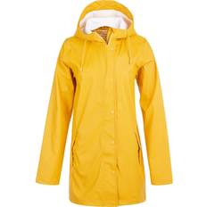 Gul - Lange kjoler - XXL Tøj Weather Report Petra Rain Jacket - Yellow