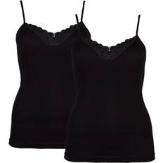 Missya Shapewear & Undertøj Missya Lace Narrow Strap 2-pack - Black