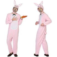 Th3 Party Rabbit Costume for Adult Pink 2 pcs