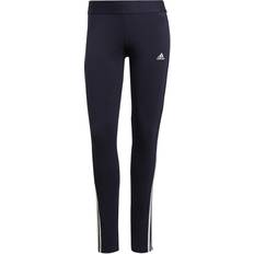 26 - Bomuld - XS Tights adidas Women's Loungewear Essentials 3-Stripes Leggings - Legend Ink/White