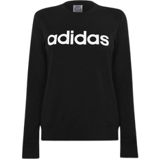 Adidas Dame Sweatere adidas Women's Essentials Linear Sweatshirt - Black/White