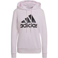 8 - Pink Overdele adidas Women's Essentials Relaxed Logo Hoodie - Almost Pink/Black
