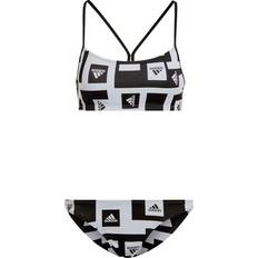 M - Nylon Bikinisæt adidas Women's Logo Graphic Bikini Set - White/Black