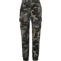 Urban Classics Camouflage Tøj Urban Classics Ladies High Waist Camo Cargo Pants - Dark Camo