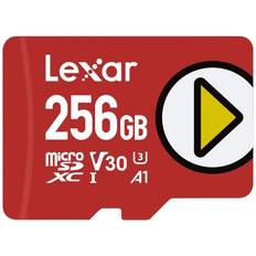 LEXAR 256 GB - V30 - microSDXC Hukommelseskort LEXAR Play Uhs-i Microsdxc, 256 Gb, Flash-hukommelse Klasse 10