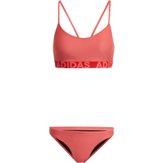 M - Nylon Bikinisæt adidas Women's Beach Bikini - Semi Turbo/Vivid Red