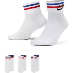 Nike Everyday Essential Ankle Socks 3-pack - White/Black/Game Royal/University Red