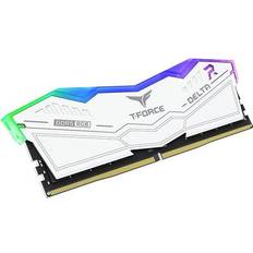 32 GB - 6200 MHz - DDR5 RAM TeamGroup T-Force Delta RGB LED White DDR5 6400MHz 2x16GB (FF4D532G6400HC40BDC01)