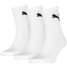 Puma Elastan/Lycra/Spandex Undertøj Puma Unisex Adult Crew Socks 3-pack - White