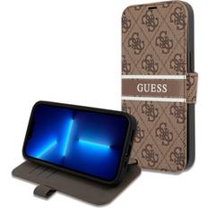 Guess Læder/Syntetisk Covers med kortholder Guess 4G Printed Stripe Wallet Case for iPhone 13 Pro