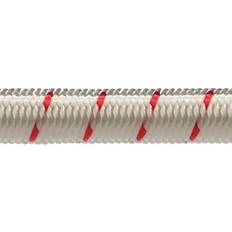 Robline Elastiksnor, Hvid/rød elastik snor 4mm hvid/rød 200m