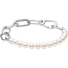 Pandora Perler - Sølv Smykker Pandora ME Freshwater Cultured Bracelet - Silver/Pearls