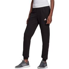 adidas Women Sportswear Essentials French Terry Logo Pants - Black/Light Pink